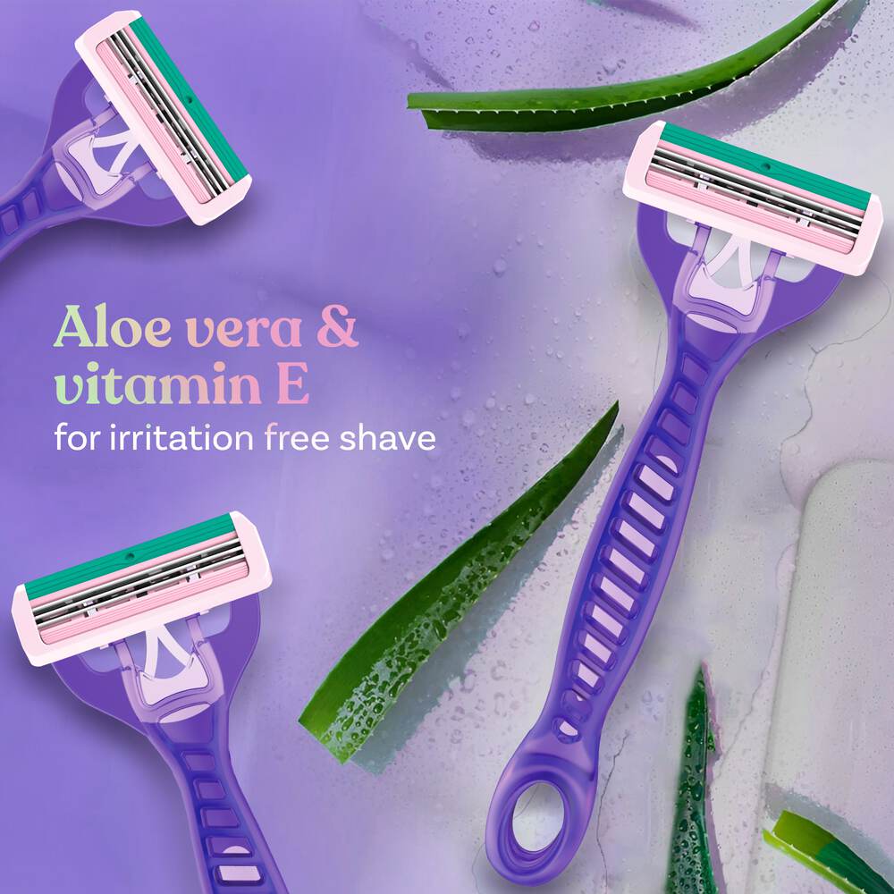 Bombae Disposable Flexi Body Razors for Women (Pack of 3)