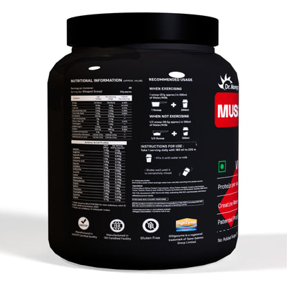 Dr. Morepen Nitro Whey Protein Belgian Chocolate- 1.81kg