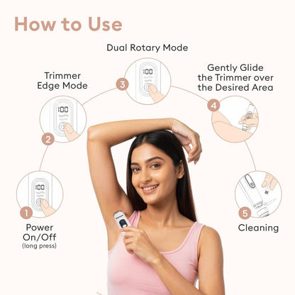 PROTOUCH All-in-1 All Rounder Womens Trimmer & Epilator - Face, Body, Bikini & Underarms - Rechargeable & Painless Hair Removal