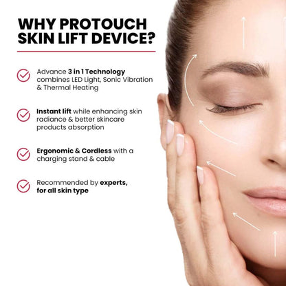 PROTOUCH Skin Lift Device Facial Massager for Youthful Bright Uplifted Glowing Facial at Home