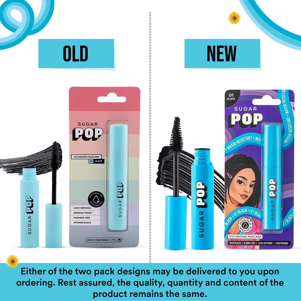 SUGAR POP Volumizing Mascara Black - Clump-free - Volumizes - Lengthens - Smudge-proof