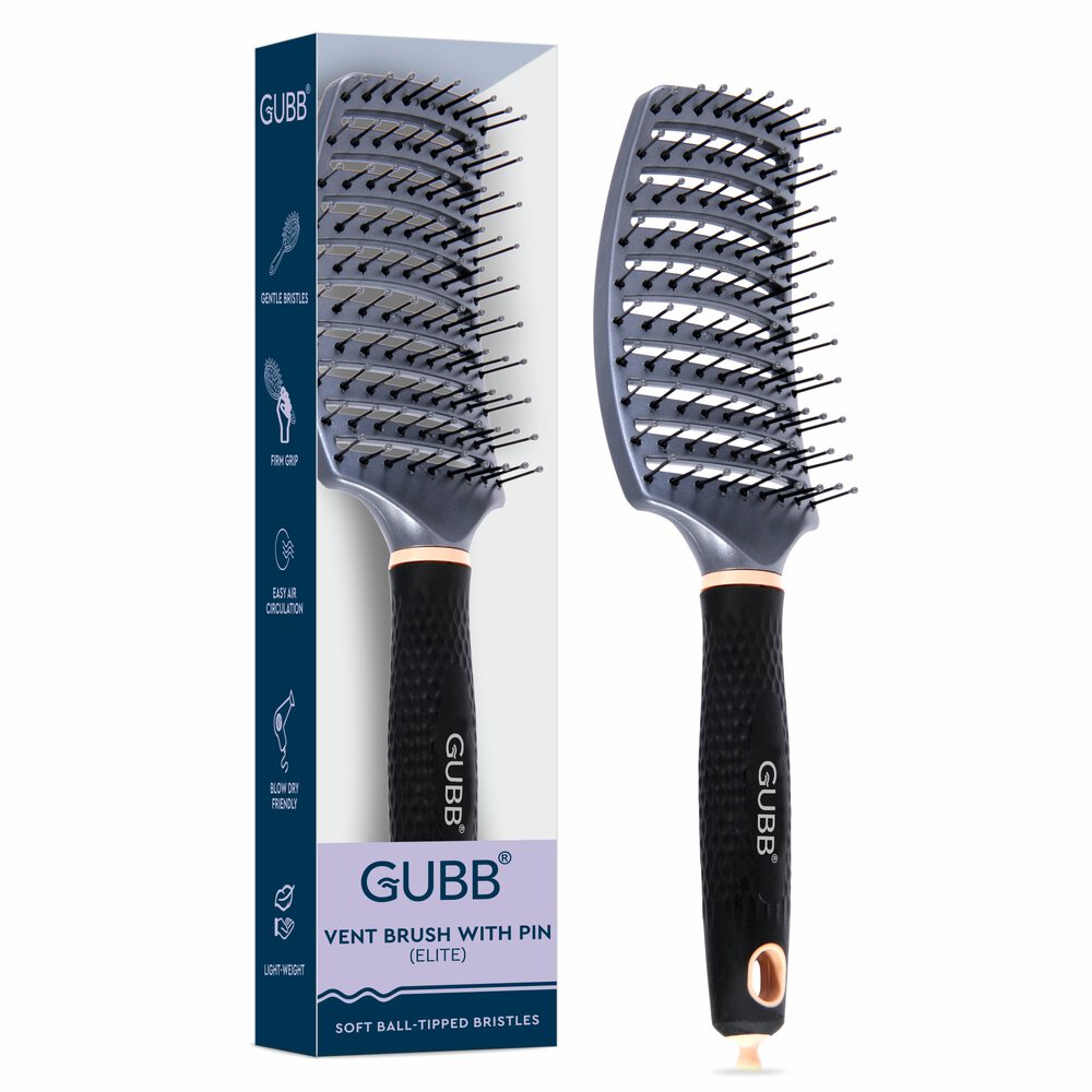 GUBB Elite Range Vented Hair Brush For Quick Blow Drying/Detangling