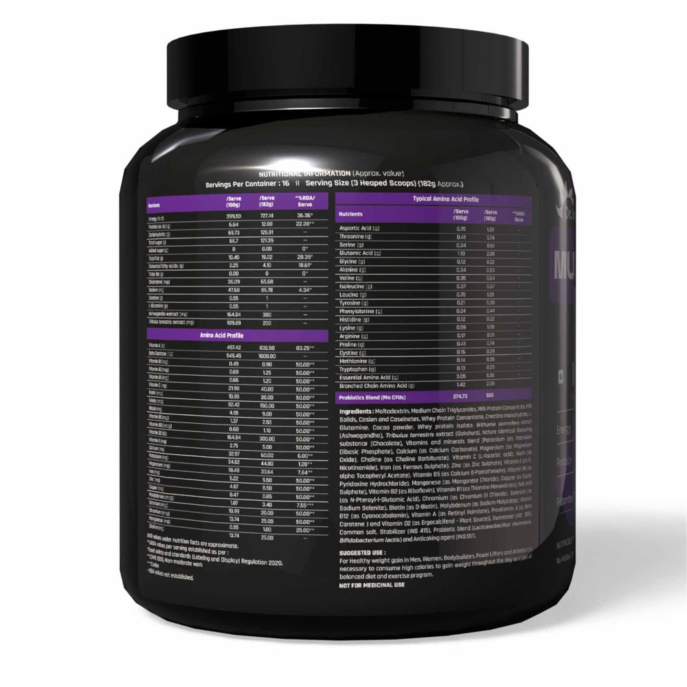 Dr. Morepen Mass Gainer Double Chocolate- 3 kg