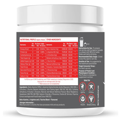 Dr. Morepen Pre-Workout (Blue raspberry)