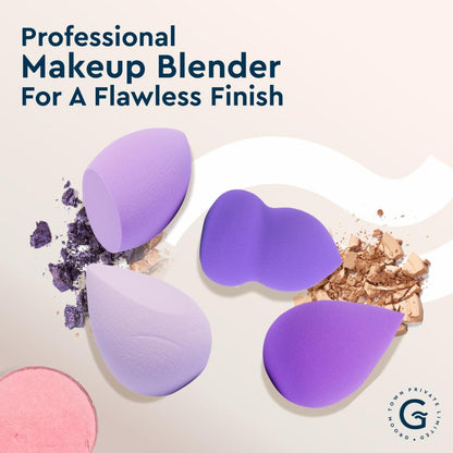 GUBB Beauty Blender Assorted (Purple) (Pack 4 Pcs)
