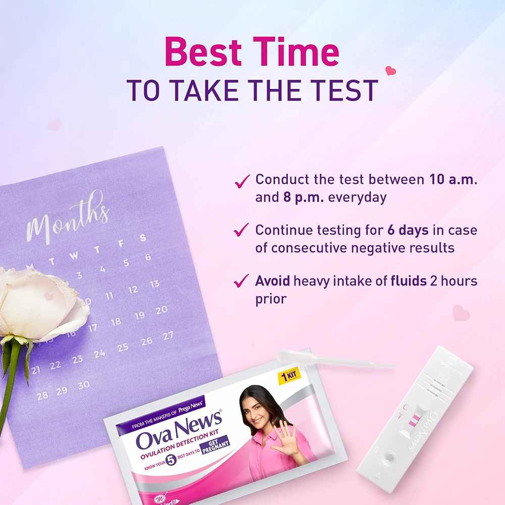 Ova News Ovulation Detection Kit for Women Planning Pregnancy (5 Strips)