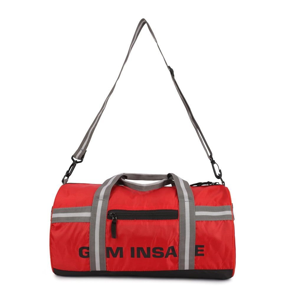 GYM INSANE REDSAC Polyester Duffle Bag with Shoe Compartment for Men & Women Color - Red (26 Ltr)