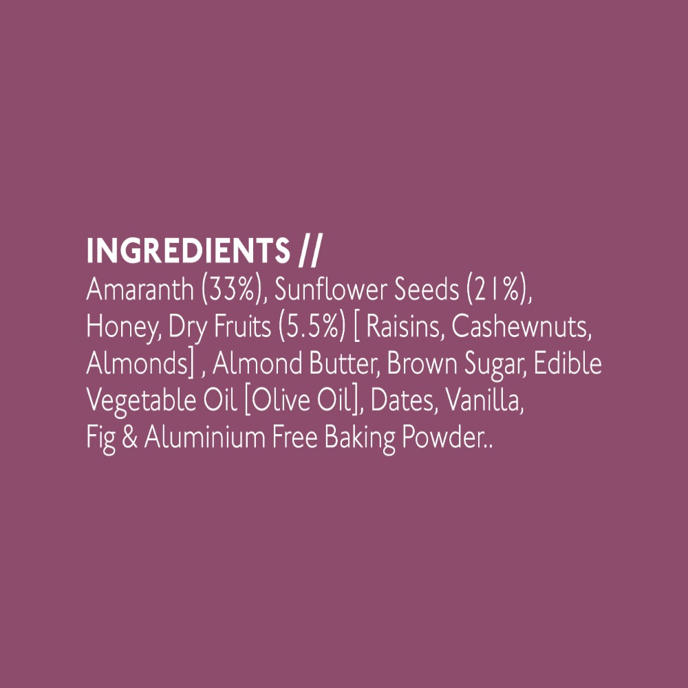 Nourish Organics Fig Amaranth Cokies - 110 gms