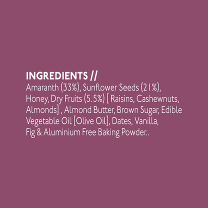 Nourish Organics Fig Amaranth Cokies - 110 gms