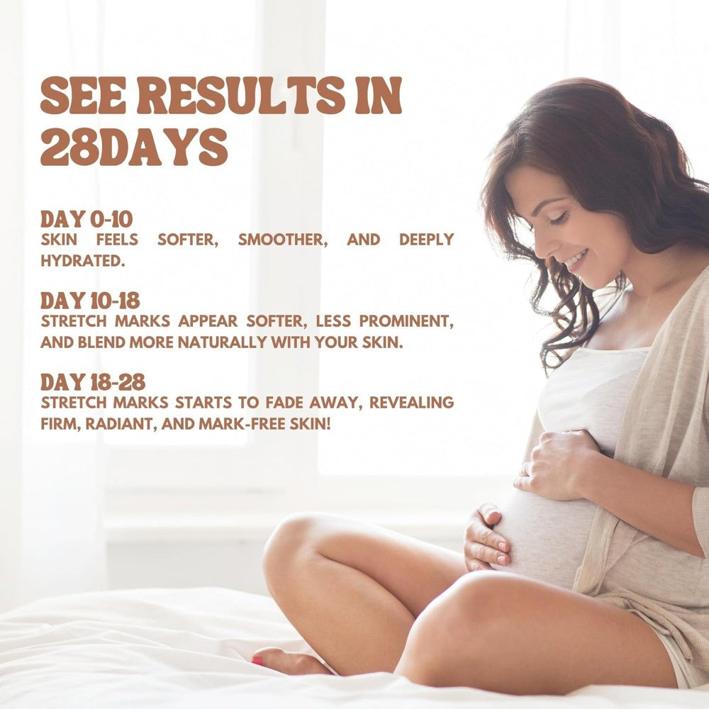 GLO Mama Stretch Mark Oil Roll-On for Pregnancy | With Centella Asiatica & Striover | Prevents & Reduces Stretch Marks | Doctor-Formulated, Safe for Moms-to-Be