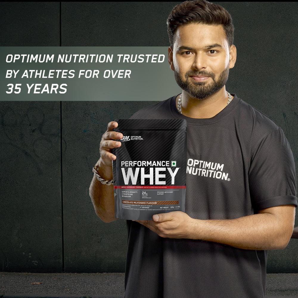 Optimum Nutrition (ON) Performance Whey Protein Powder 0.5Kg (Chocolate Milkshake)