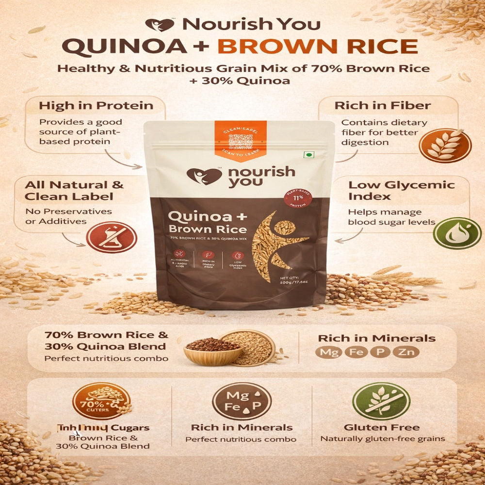 Nourish You Quinoa and Brown Rice Mix (500 gms)