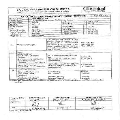 Dr. Morepen BURNOL - TUBE (25 gms)