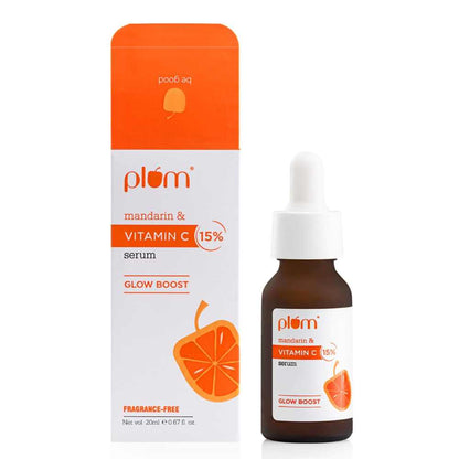 Plum 15% Mandarin & Vitamin C Glow Boost Face Serum (20ml)