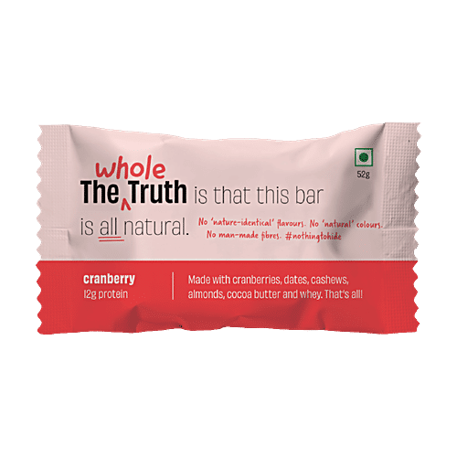 Whole The Truth Cranberry Protein Bar Muscle Kart
