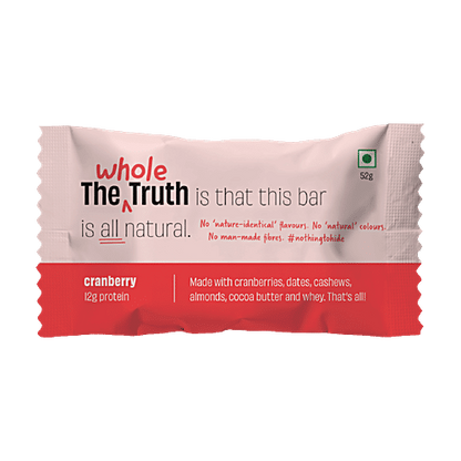 Whole The Truth Cranberry Protein Bar Muscle Kart