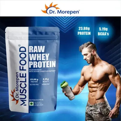 DR Morepen Muscle Food Raw Whey Protein Powder 900GM