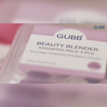 GUBB Beauty Blender Assorted (Purple) (Pack 4 Pcs)