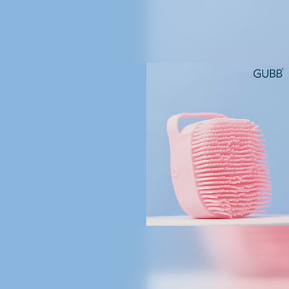 GUBB Silicone Exfoliating Bath Brush for Deep Cleansing with Shower Gel Dispenser (Random Colors)